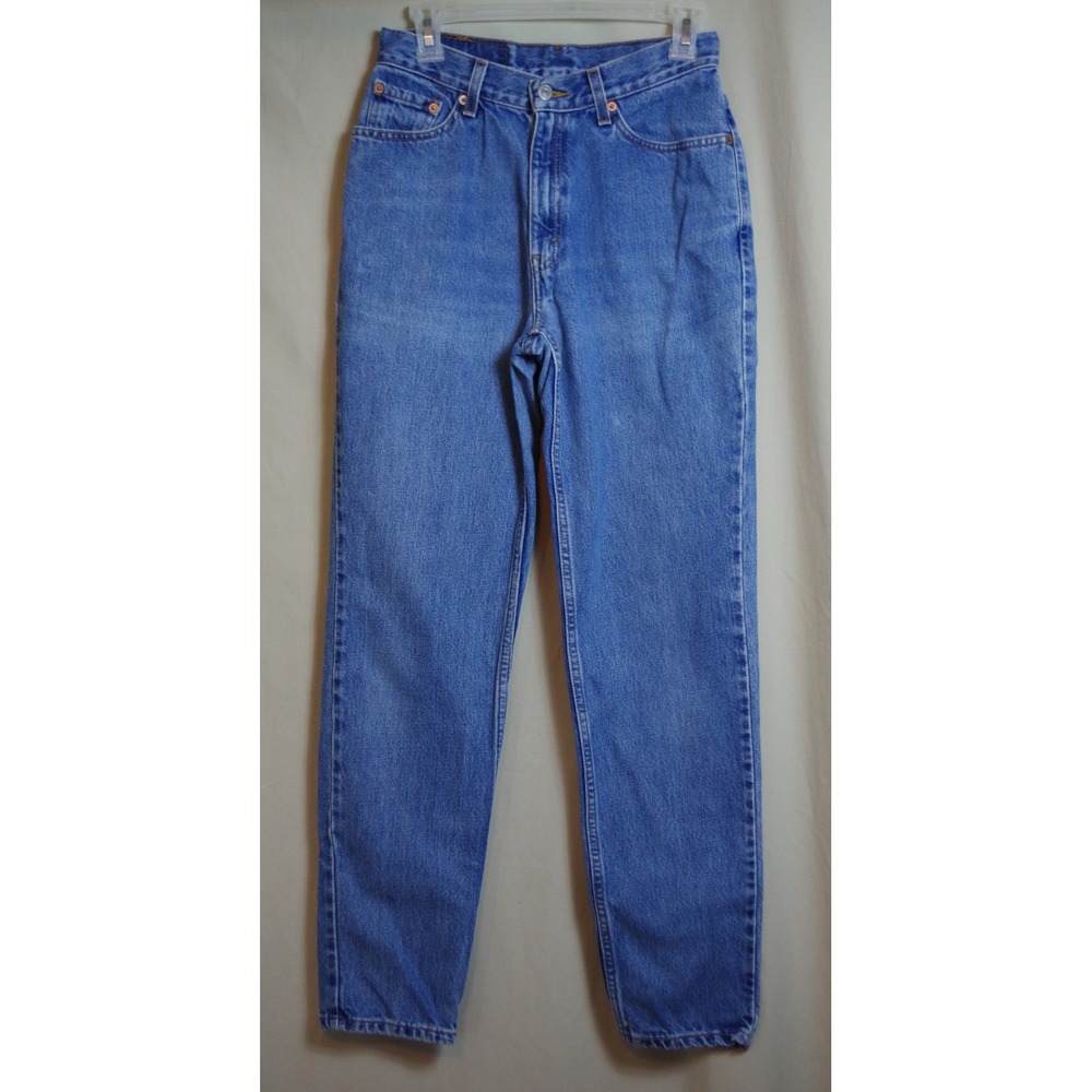Levis 512 Vintage Size 9 JR M Slim Fit Tapered Leg Jeans Medium Wash High Rise